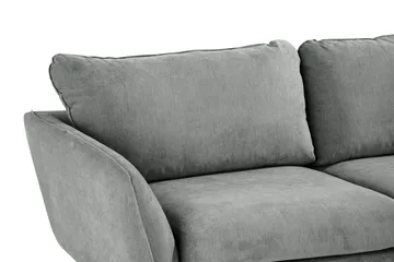 Trend Lyx 6-seter Vendbar L-formet Hjørnesofa i Stoff - Grå - Møbler - Sofaer - Hjørnesofa