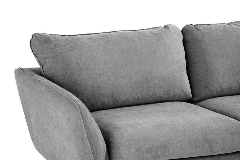 Trend Lyx 6-seter Vendbar L-formet Hjørnesofa i Stoff - Grå - Møbler - Sofaer - Hjørnesofa