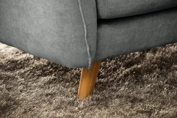 Trend Lyx 6-seter Vendbar L-formet Hjørnesofa i Stoff - Grå - Møbler - Sofaer - Hjørnesofa