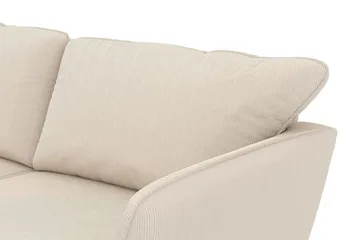 Trend Lyx 6-seters Vendbar L-formet Hjørnesofa i Manchester - Beige - Møbler - Sofaer - Hjørnesofa