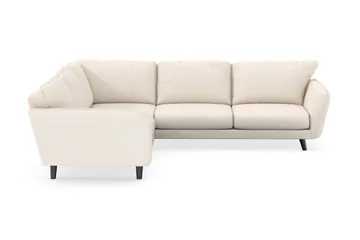Trend Lyx 6-seters Vendbar L-formet Hjørnesofa i Manchester - Beige - Møbler - Sofaer - Hjørnesofa