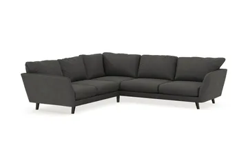 Trend Lyx 6-seters Vendbar L-formet Hjørnesofa i Manchester - Mørkegrå - Møbler - Sofaer - Hjørnesofa