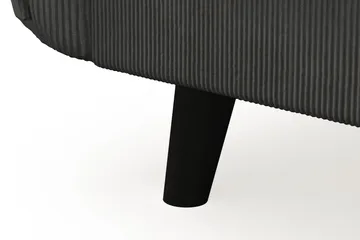 Trend Lyx 6-seters Vendbar L-formet Hjørnesofa i Manchester - Mørkegrå - Møbler - Sofaer - Hjørnesofa