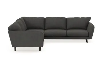 Trend Lyx 6-seters Vendbar L-formet Hjørnesofa i Manchester - Mørkegrå - Møbler - Sofaer - Hjørnesofa
