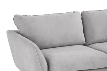 Trend Lyx 6-seters Vendbar L-formet Hjørnesofa i Stoff - Lys grå - Møbler - Sofaer - Hjørnesofa