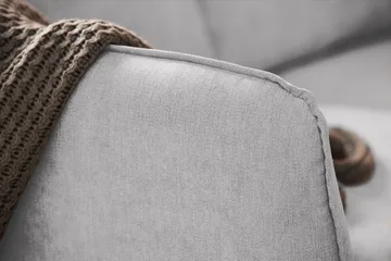 Trend Lyx 6-seters Vendbar L-formet Hjørnesofa i Stoff - Lys grå - Møbler - Sofaer - Hjørnesofa