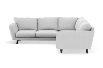 Trend Lyx 6-seters Vendbar L-formet Hjørnesofa i Stoff - Lysegrå - Møbler - Sofaer - Hjørnesofa