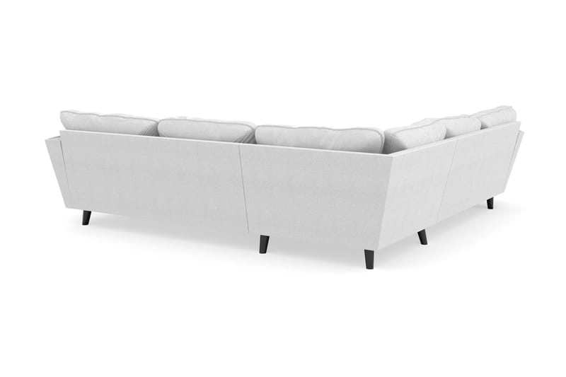 Trend Lyx 6-seters Vendbar L-formet Hjørnesofa i Stoff - Lysegrå - Møbler - Sofaer - Hjørnesofa