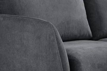 Trend Lyx 6-seters Vendbar L-formet Hjørnesofa i Stoff - Mørk grå - Møbler - Sofaer - Hjørnesofa
