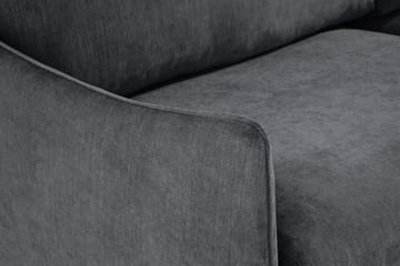 Trend Lyx Hjørnesofa Vendbar - Mørkegrå/Eik - Møbler - Sofaer - Hjørnesofa
