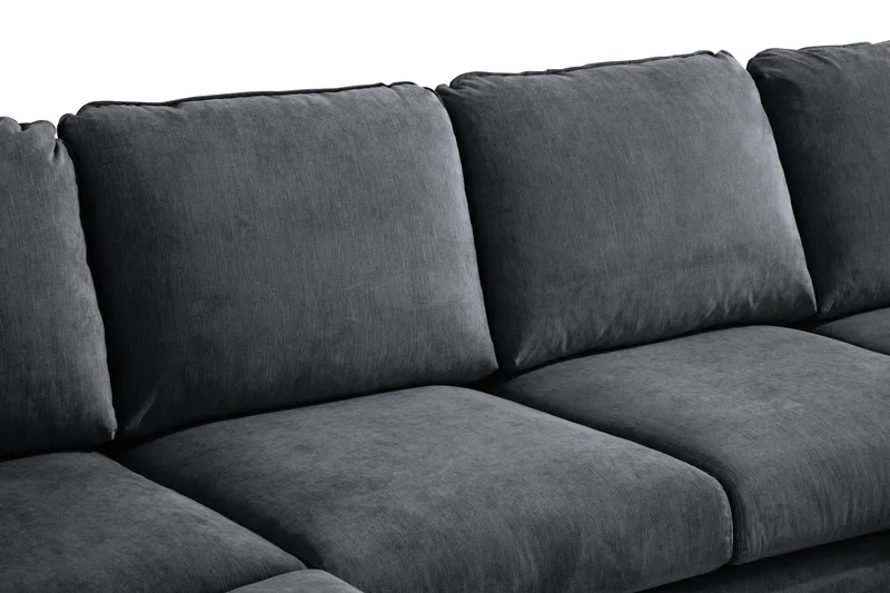 Trend Lyx U-Sofa med Divan Høyre - Mørkegrå - Møbler - Sofaer - U-sofa
