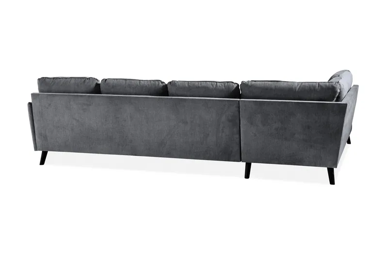 Trend Lyx U-Sofa med Divan Høyre - Mørkegrå - Møbler - Sofaer - U-sofa