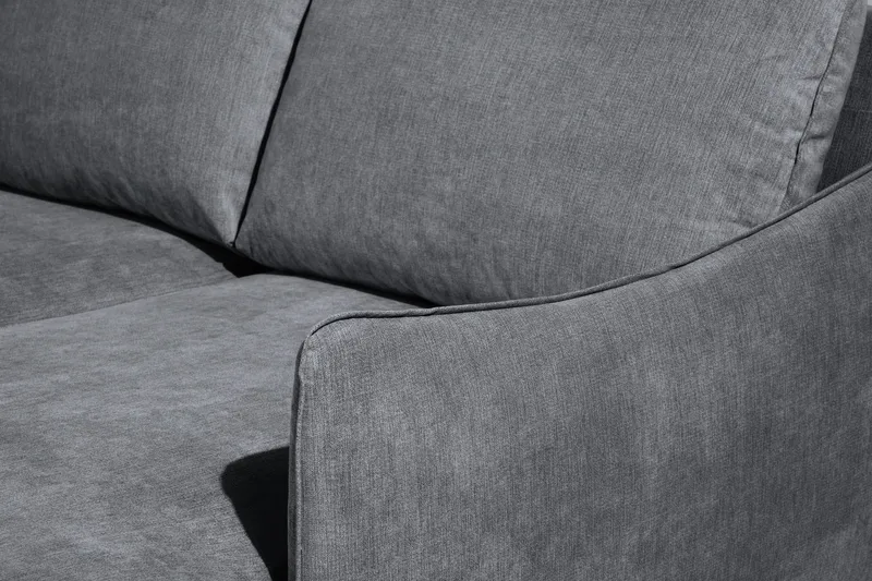 Trend Lyx U-Sofa med Divan Høyre - Mørkegrå - Møbler - Sofaer - U-sofa