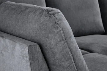 Trend Lyx U-Sofa med Divan Høyre - Mørkegrå/Eik - Møbler - Sofaer - U-sofa