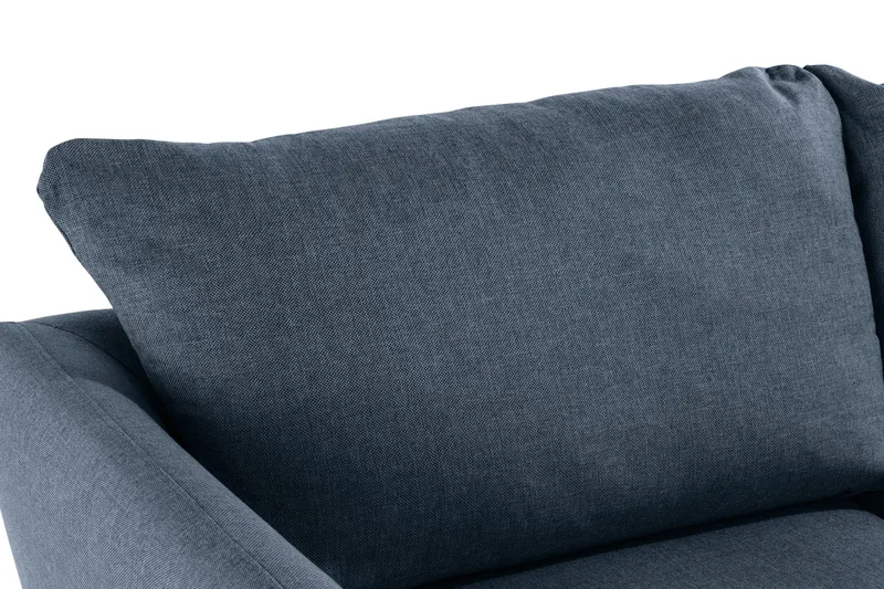 Trend Sofagruppe 3-seters + 2-seters Sofa + Lenestol + Fotskammel i Stoff - Blå - Møbler - Sofaer - Sofagrupper