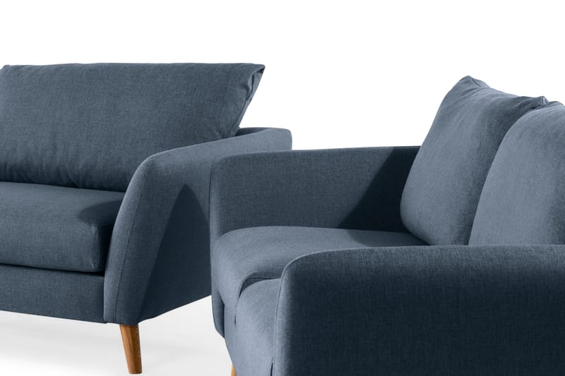 Trend Sofagruppe 3-seters + 2-seters Stoffsofa - Blå - Møbler - Sofaer - Sofagrupper