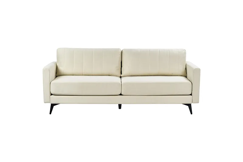 Tuba Sofa 3-seter, Beige/Svart