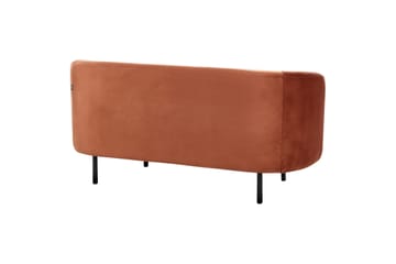 Tuka Sofa 2-seter - Svart/Oransje - Møbler - Sofaer - Fløyel sofaer