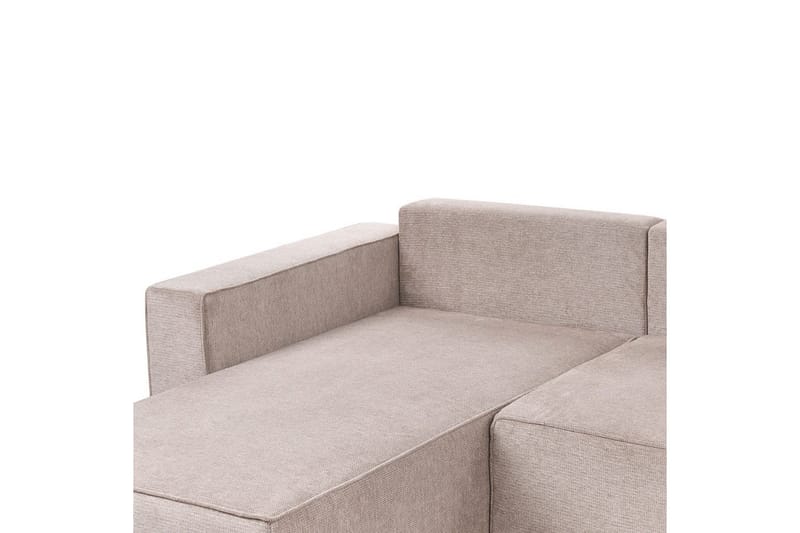 U-formad soffa Beliani Vatne Beige/svart Brown||Black - Møbler - Sofaer - Sofagrupper