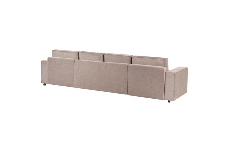 U-formad soffa Beliani Vatne Beige/svart Brown||Black - Møbler - Sofaer - Sofagrupper