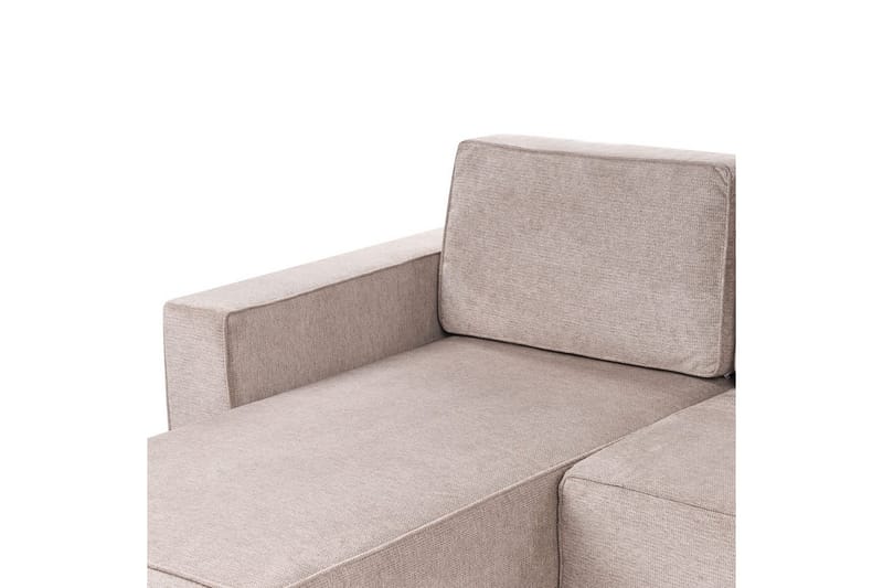 U-formad soffa Beliani Vatne Beige/svart Brown||Black - Møbler - Sofaer - Sofagrupper