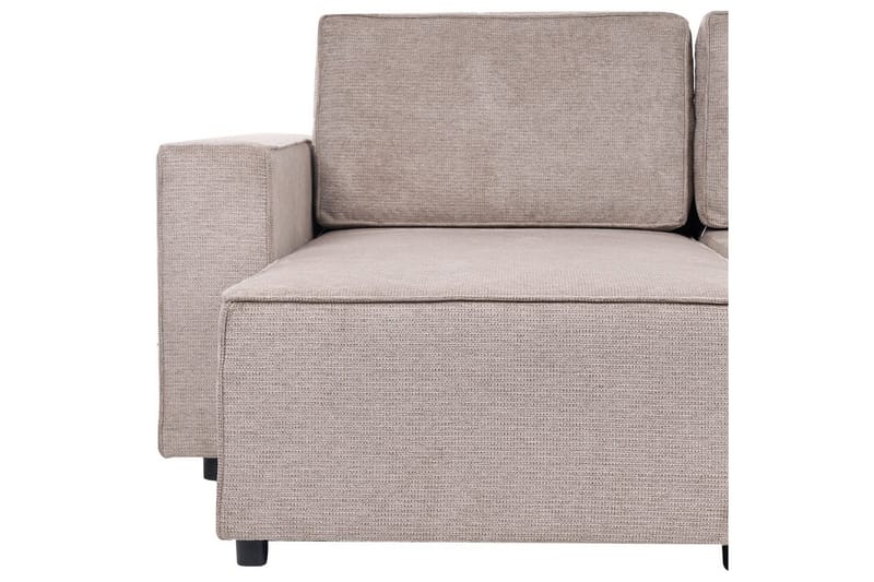 U-formad soffa Beliani Vatne Beige/svart Brown||Black - Møbler - Sofaer - Sofagrupper