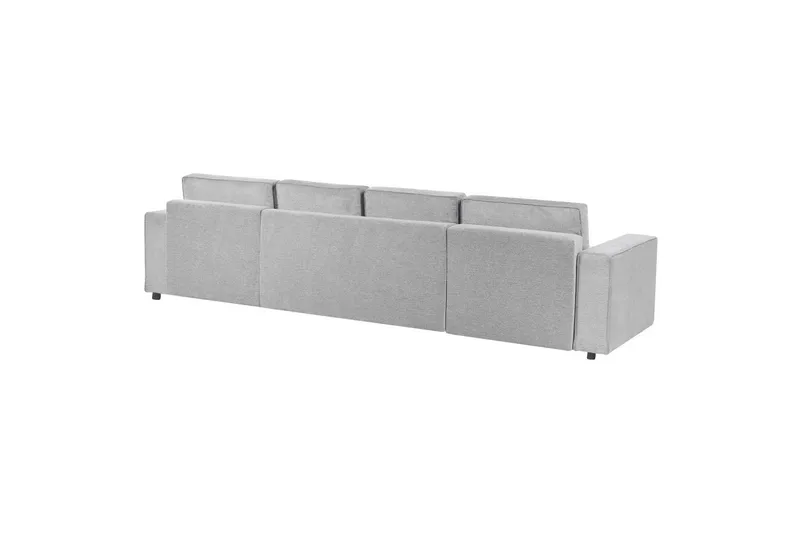 U-formad soffa Beliani Vatne Beige/svart Grey||Black - Møbler - Sofaer - Sofagrupper