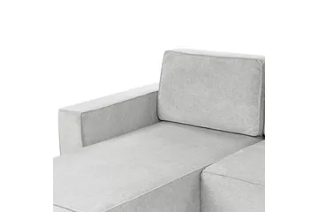 U-formad soffa Beliani Vatne Beige/svart Grey||Black - Møbler - Sofaer - Sofagrupper