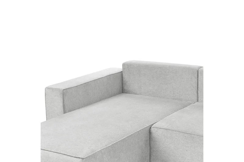 U-formad soffa Beliani Vatne Beige/svart Grey||Black - Møbler - Sofaer - Sofagrupper