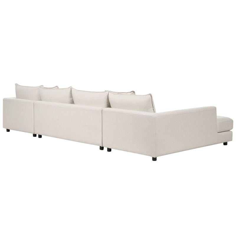 U-formet sofa Lilviken - Lys beige, svart - Møbler - Sofaer - Hjørnesofa