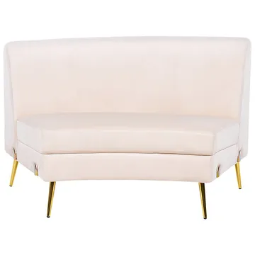 U-formet sofa Moss - Beige, Gull - Møbler - Sofaer - Fløyel sofaer