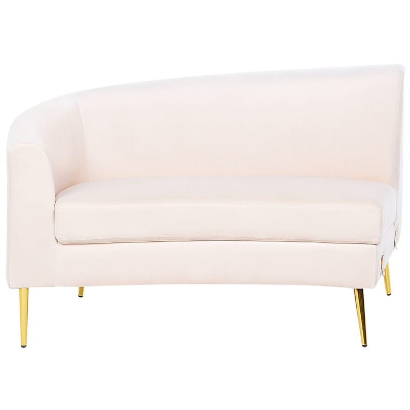 U-formet sofa Moss - Beige, Gull - Møbler - Sofaer - Fløyel sofaer