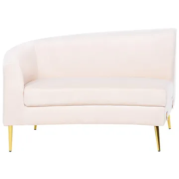 U-formet sofa Moss - Beige, Gull - Møbler - Sofaer - Fløyel sofaer