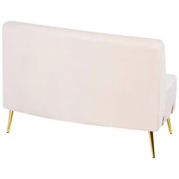 U-formet sofa Moss - Beige, Gull - Møbler - Sofaer - Fløyel sofaer