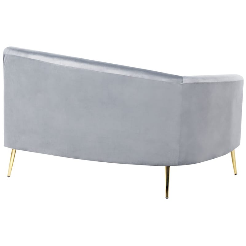 U-formet sofa Moss - Grå, Gull - Møbler - Sofaer - Fløyel sofaer