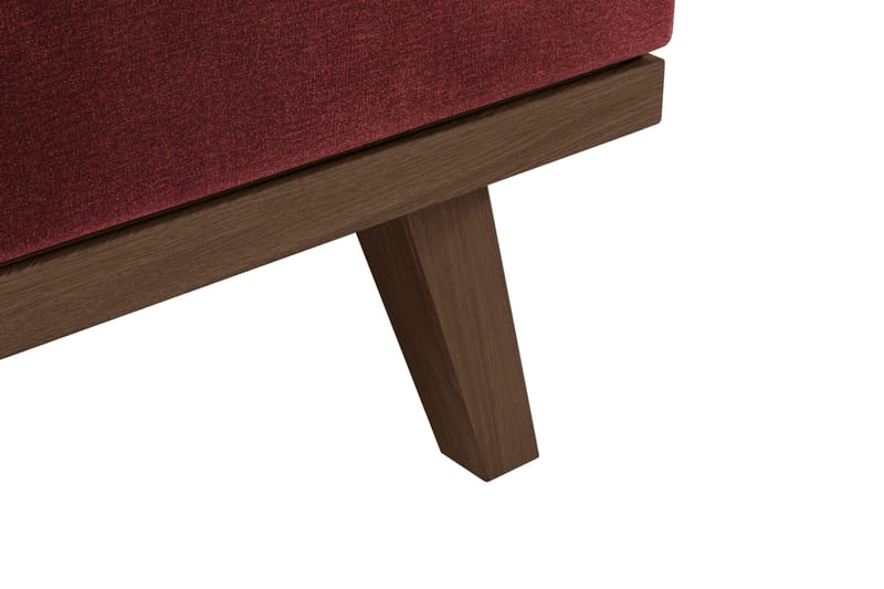 Copenhagen 5-seters Høyrevendt U-formet Sofa med Divan og Sjeselong i Fløyel - Lilla - Møbler - Sofaer - U-sofa