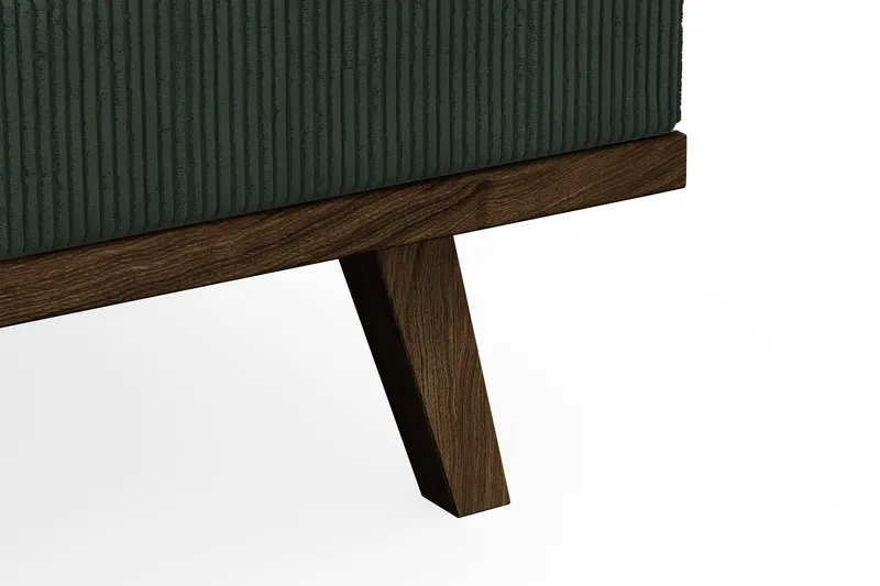 Copenhagen 5-seters Høyrevendt U-formet Sofa med Divan og Sjeselong i Manchester - Mørk grønn - Møbler - Sofaer - U-sofa