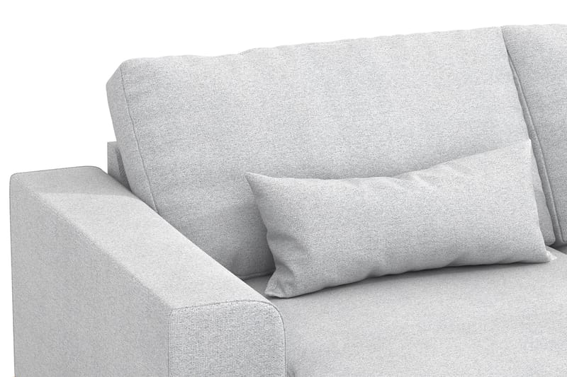 Copenhagen 5-seters Høyrevendt U-formet Sofa med Divan og Sjeselong i Stoff - Lys grå - Møbler - Sofaer - U-sofa