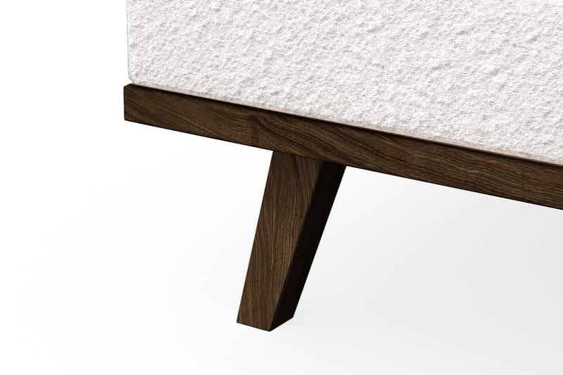 Copenhagen 5-seters Venstrevendt U-formet Sofa med Divan og Sjeselong i Bouclé - Hvit - Møbler - Sofaer - U-sofa