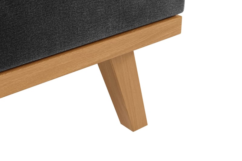 Copenhagen 5-seters Venstrevendt U-formet Sofa med Divan og Sjeselong i Fløyel - Mørk grå - Møbler - Sofaer - U-sofa