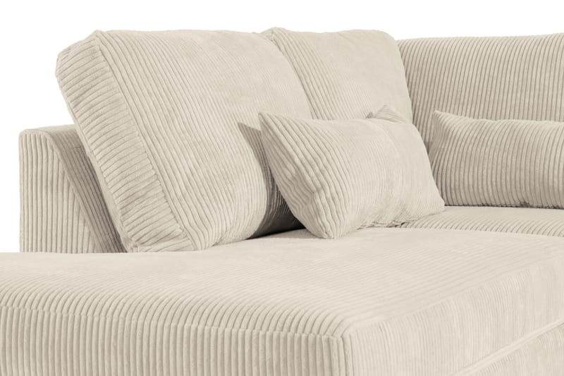 Copenhagen 5-seters Venstrevendt U-formet Sofa med Divan og Sjeselong i Manchester - Beige - Møbler - Sofaer - U-sofa