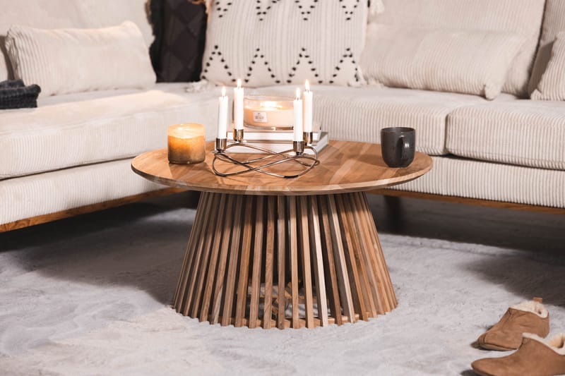 Copenhagen 5-seters Venstrevendt U-formet Sofa med Divan og Sjeselong i Manchester - Beige - Møbler - Sofaer - U-sofa