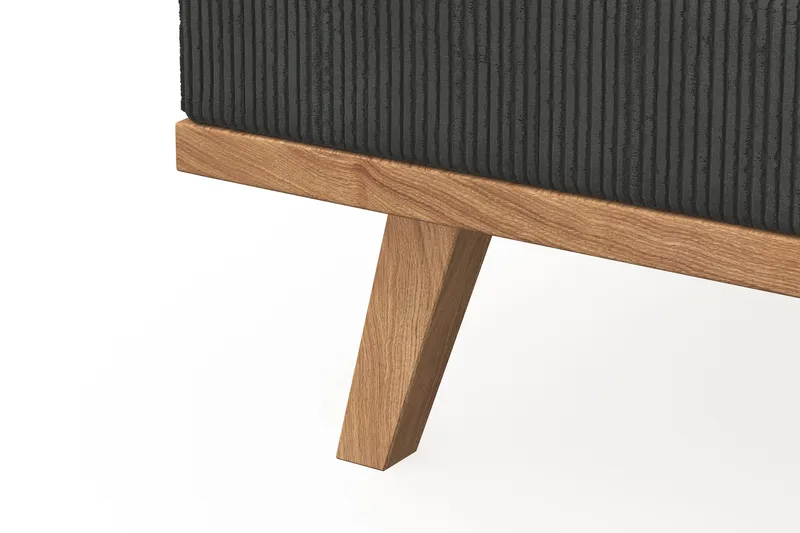 Copenhagen 5-seters Venstrevendt U-formet Sofa med Divan og Sjeselong i Manchester - Mørk grå - Møbler - Sofaer - U-sofa