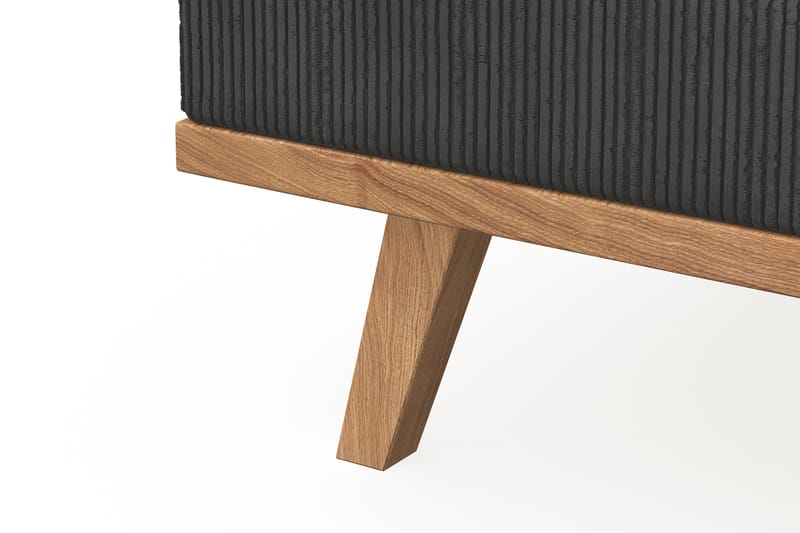 Copenhagen 5-seters Venstrevendt U-formet Sofa med Divan og Sjeselong i Manchester - Mørk grå - Møbler - Sofaer - U-sofa