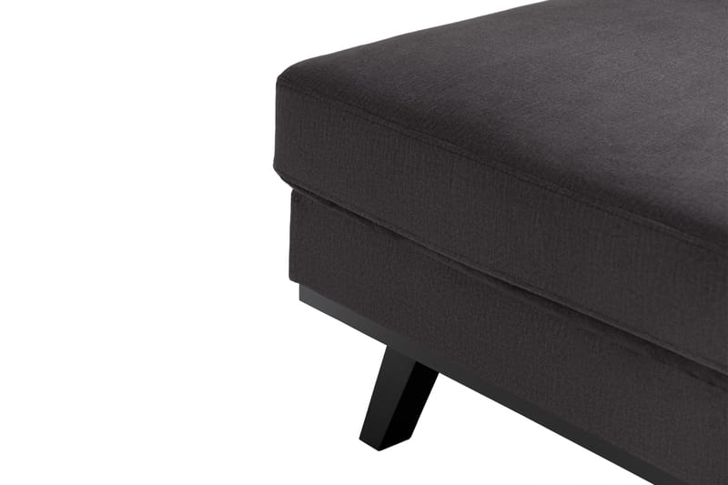 Copenhagen Compact 4-seters Venstrevendt U-formet Large Sofa med Divan og Sjeselong i Fløyel - Mørk grå - Møbler - Sofaer - U-sofa