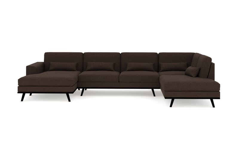 Copenhagen U-Sofa - Brun - U-sofa