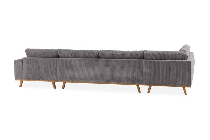 Copenhagen U-Sofa Cordfløyel - Grå - Møbler - Sofaer - U-sofa