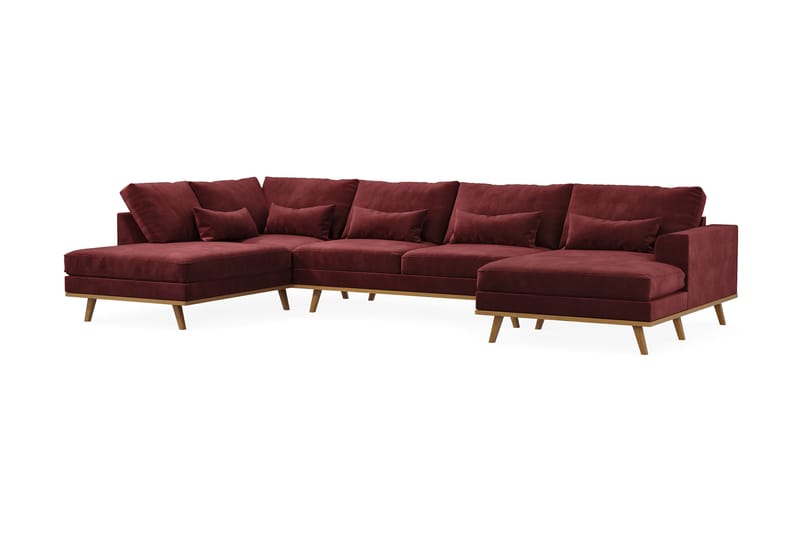 Copenhagen U-sofa - Lilla/Eik - U-sofa