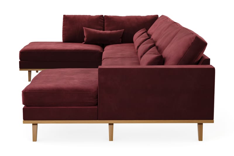 Copenhagen U-sofa - Lilla/Eik - U-sofa