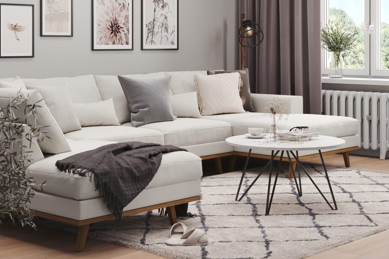 Copenhagen U-Sofa Lin - Beige - Møbler - Sofaer - U-sofa